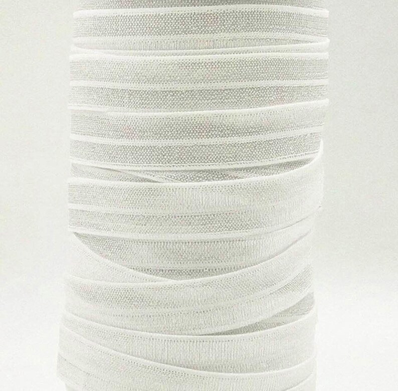 SOLID Fold Over Elastic 5/8 You Choose Color 5 Yard Lot Etsy