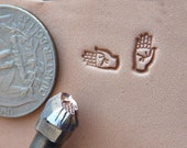 014-14 RIGHT hand Ulster Leather Stamp Saddlery Tool Punch 3D hand made Brass stamp