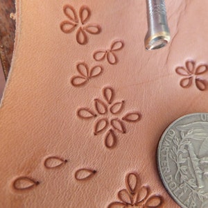 013-38 MINI Water DROP Leather stamp homemade Custom Saddlery Tool