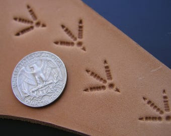 011-10 Bird track Leather Stamp