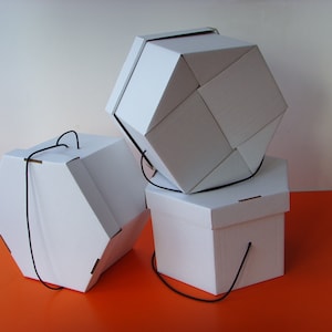 3 Hutbox Hatbox para pequeños sombreros y tocados