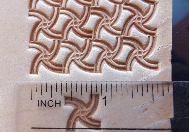 01305 Basketweave Leather stamp homemade Custom Saddlery Tool Etsy