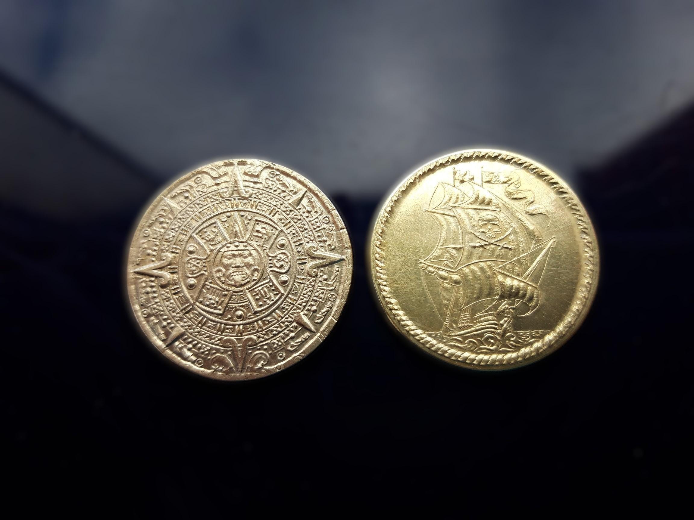 Monedas pirata oro réplica - Alta Calidad - Envío Rápido