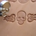 014-01 Skull Leather Stamp 17 X 11 Mm Saddlery Homemade Tool - Etsy