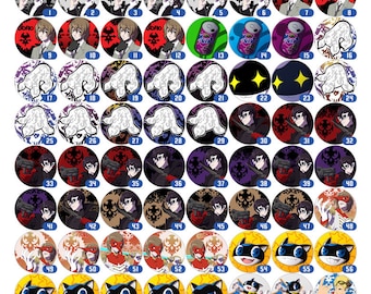 The World Ends With You - Persona 5 Crossover Pin Series - Choose 50-59 Pins - 75 Pins to Choose From!