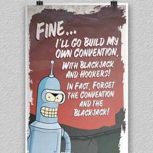 Impressão do dobrador Futurama (11&quot; x 17&quot;)