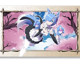 REM Catgirl Re:Zero Playmat / Mousepad