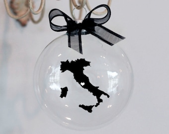 Italy Christmas Ornament, Custom, Travel, hometown