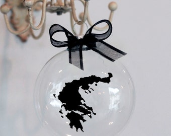 Greece Christmas Ornament. Hometown, Travel