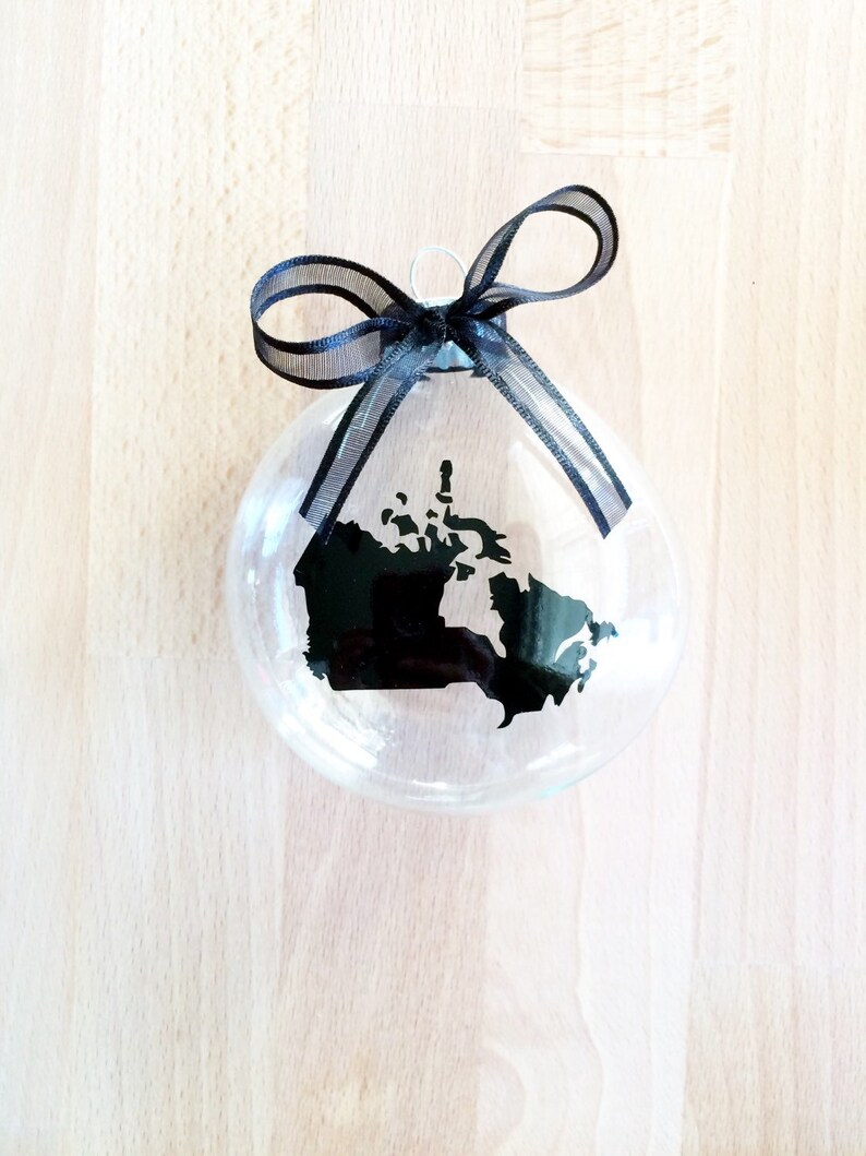 Canada Christmas Ornament Custom Travel Hometown Etsy