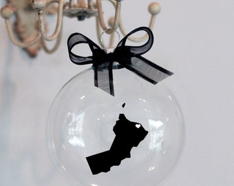 Oman Christmas Ornament, Custom, Adoption, Travel, Mission, Deployment