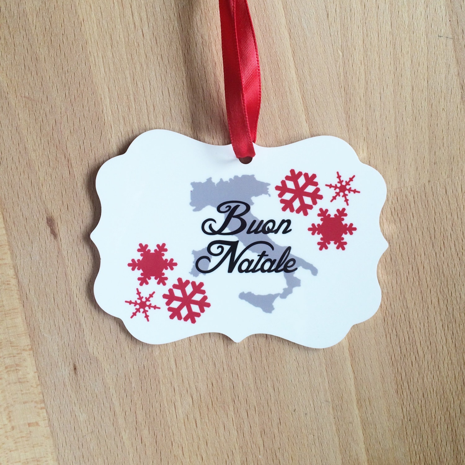 Buon Natale Ornament.Italian Merry Christmas Ornament Italy Buon Natale