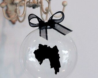 Guinea Christmas Ornament, Adoption, Travel, Mission, Deployment