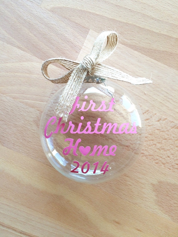 First Christmas Home {Girl} Custom Christmas Ornament, Adoption