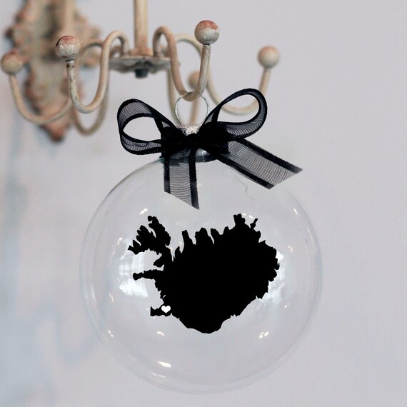 Iceland Christmas Ornament, Custom, Hometown, Travel