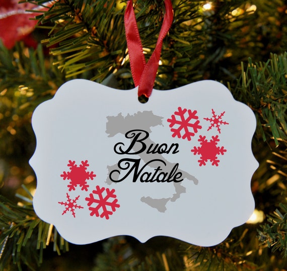 Buon Natale Ornament.Italian Merry Christmas Ornament Italy Buon Natale Trip Etsy