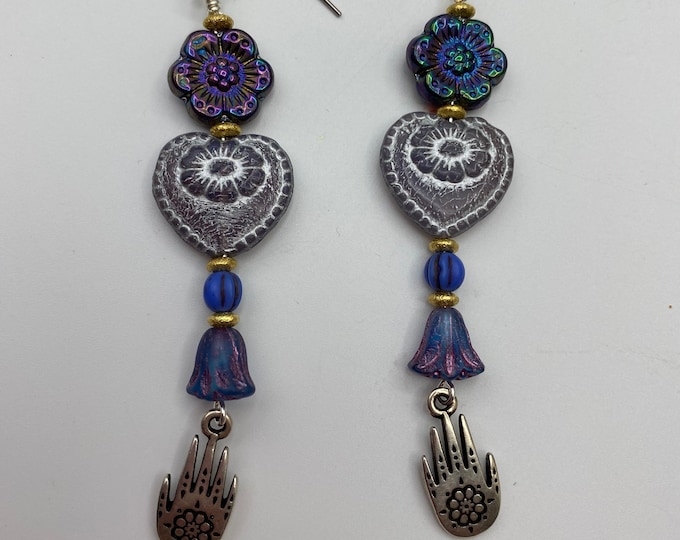 Hearts and Flowers Earrings