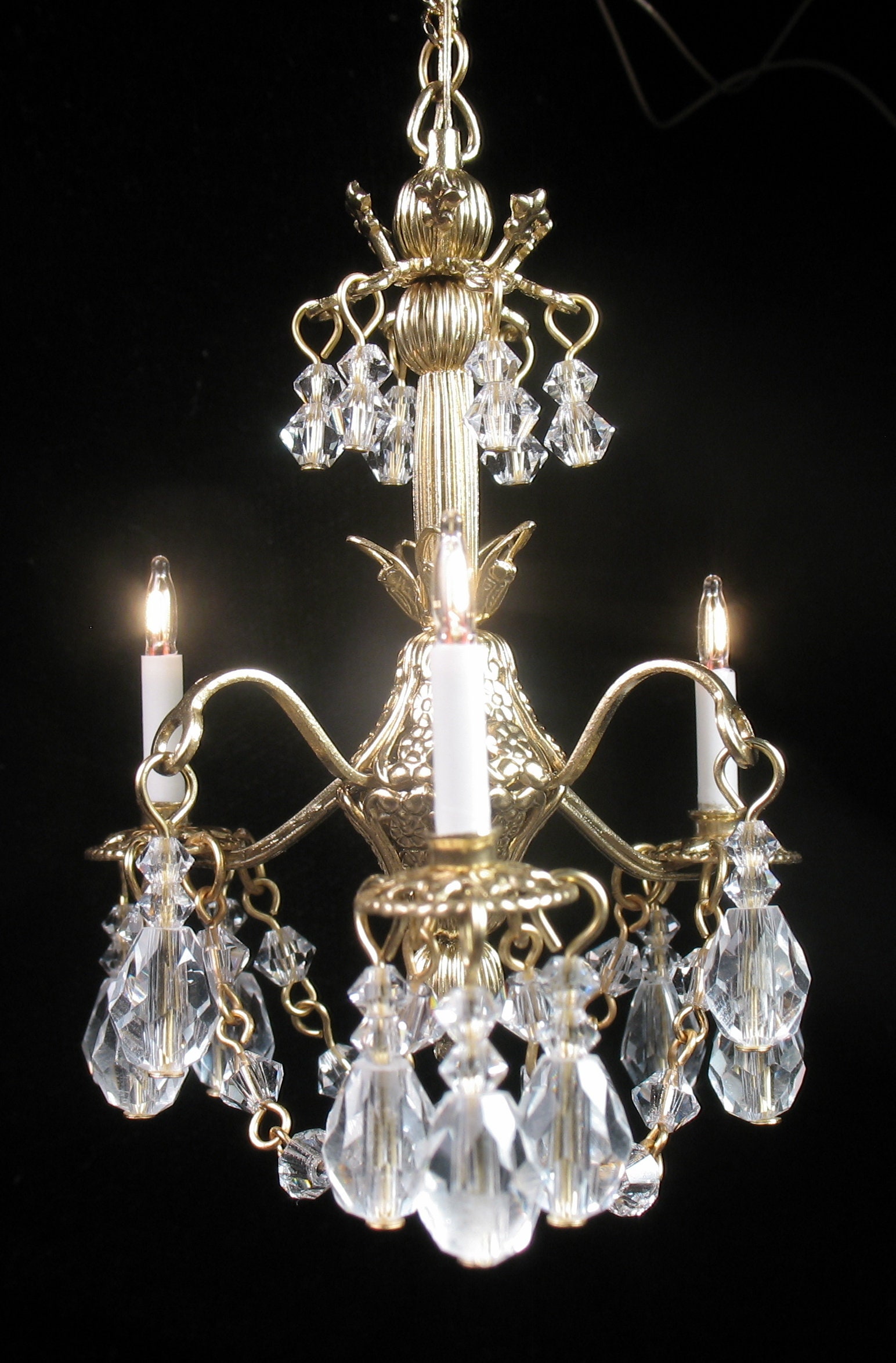 1 12 Scale Dollhouse Bella Chandelier Etsy Australia