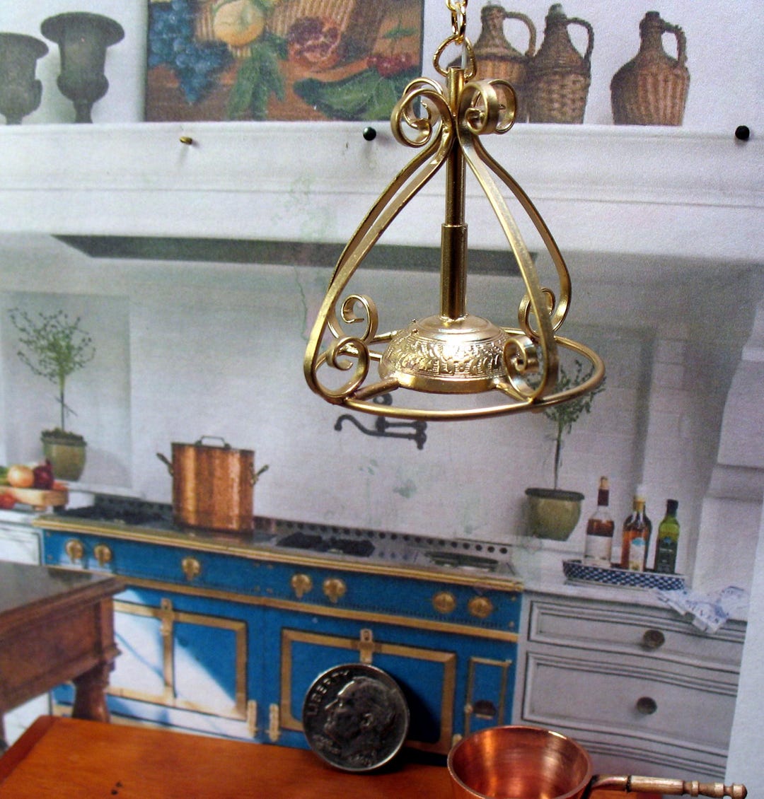 Unique Pot Rack Hanging With Light - Etsy