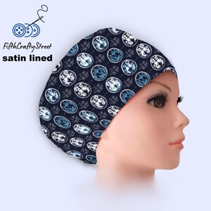 Brain Scans - Euro Scrub Cap Satin lined - Adjustable - FifthCraftyStreet
