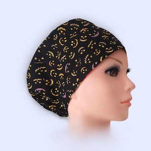 Euro Scrub Cap - Adjustable - Satin Buttons Lined option - Jack