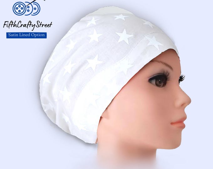 Patriotic - Euro Scrub Cap - Adjustable by toggle - Satin Lining option - 4th 0f July