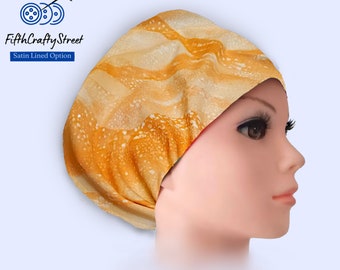 Euro Scrub Cap for Women - Adjustable - Satin Lined Scrub Cap - FifthCraftyStreet