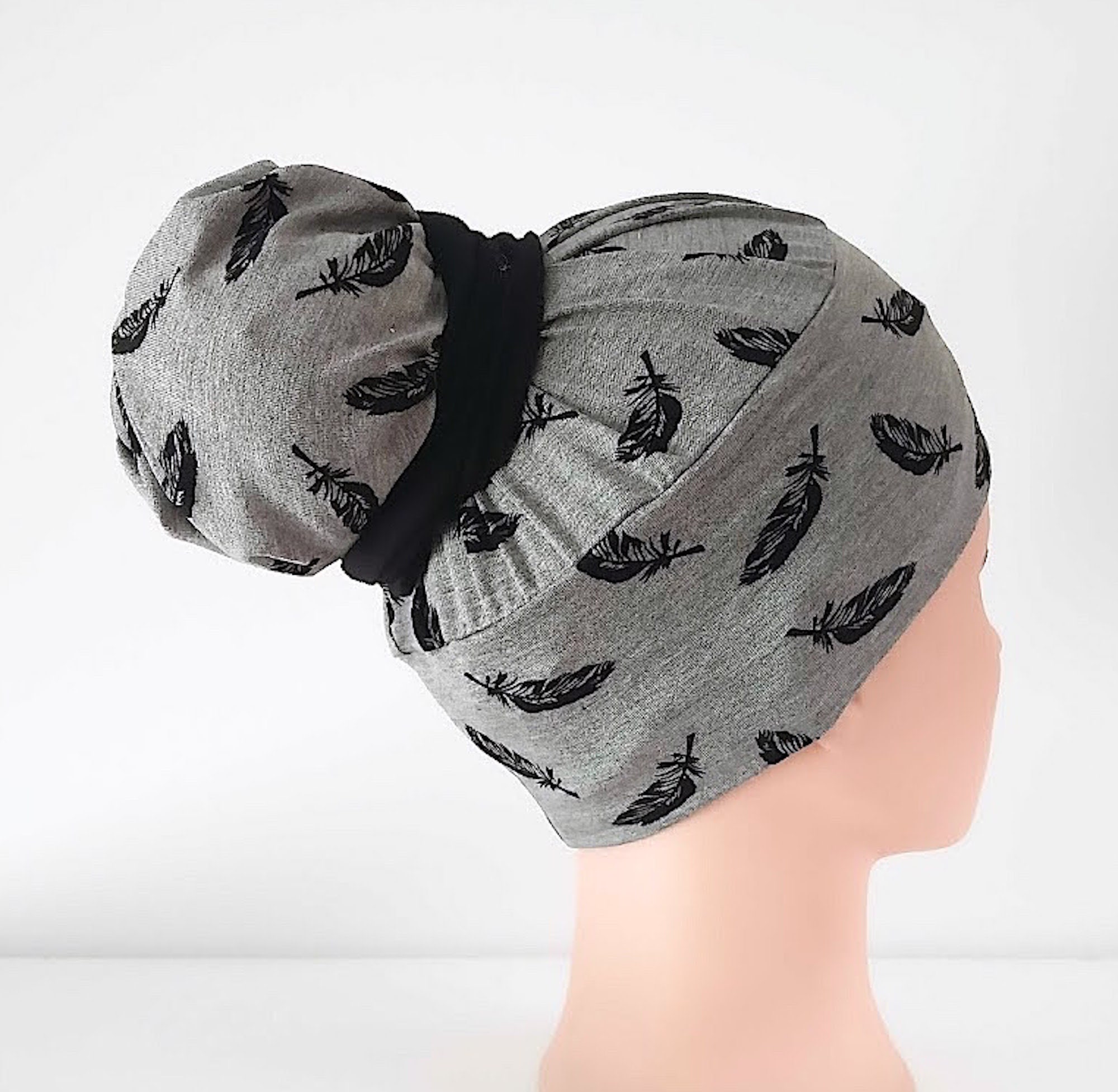 Surgical scrub ponytail womens scrub caps stretchy knit | Etsy