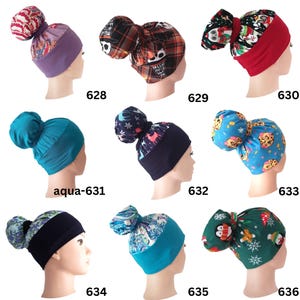 High Bun Scrub Cap Floral