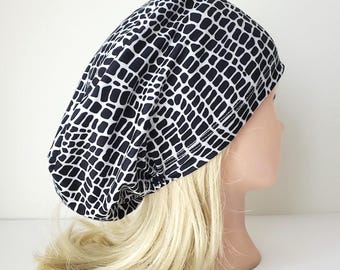 Animal print Gray - Stretchy Scrub Caps - Surgical Cap -