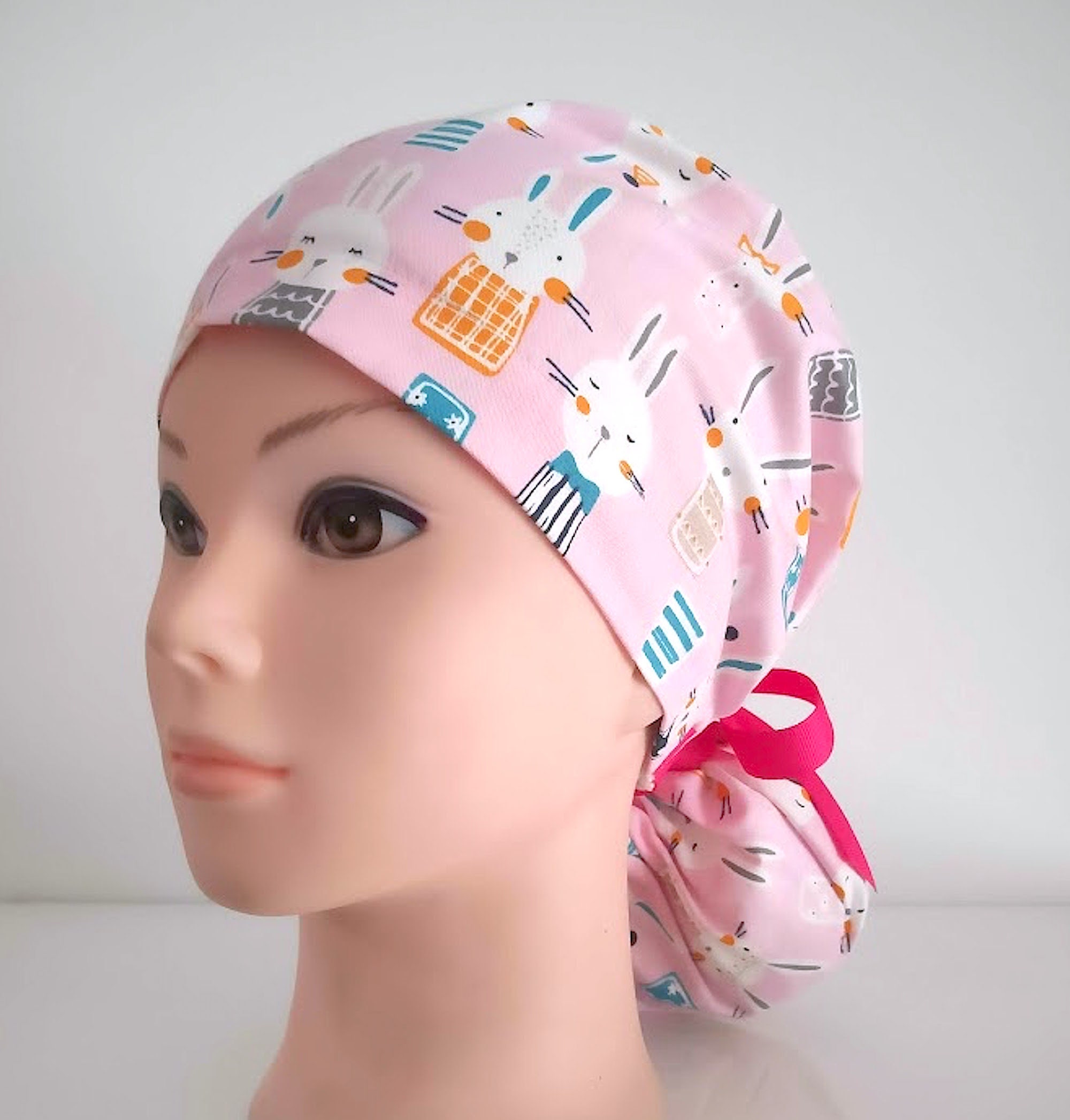 Funny Scrub Caps for Women Bunny Surgical Cap Ponytail 100 Etsy