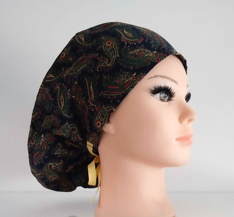 Liberty of London Cotton quick ship USA scrub cap with buttons scrub hats for women ponytail