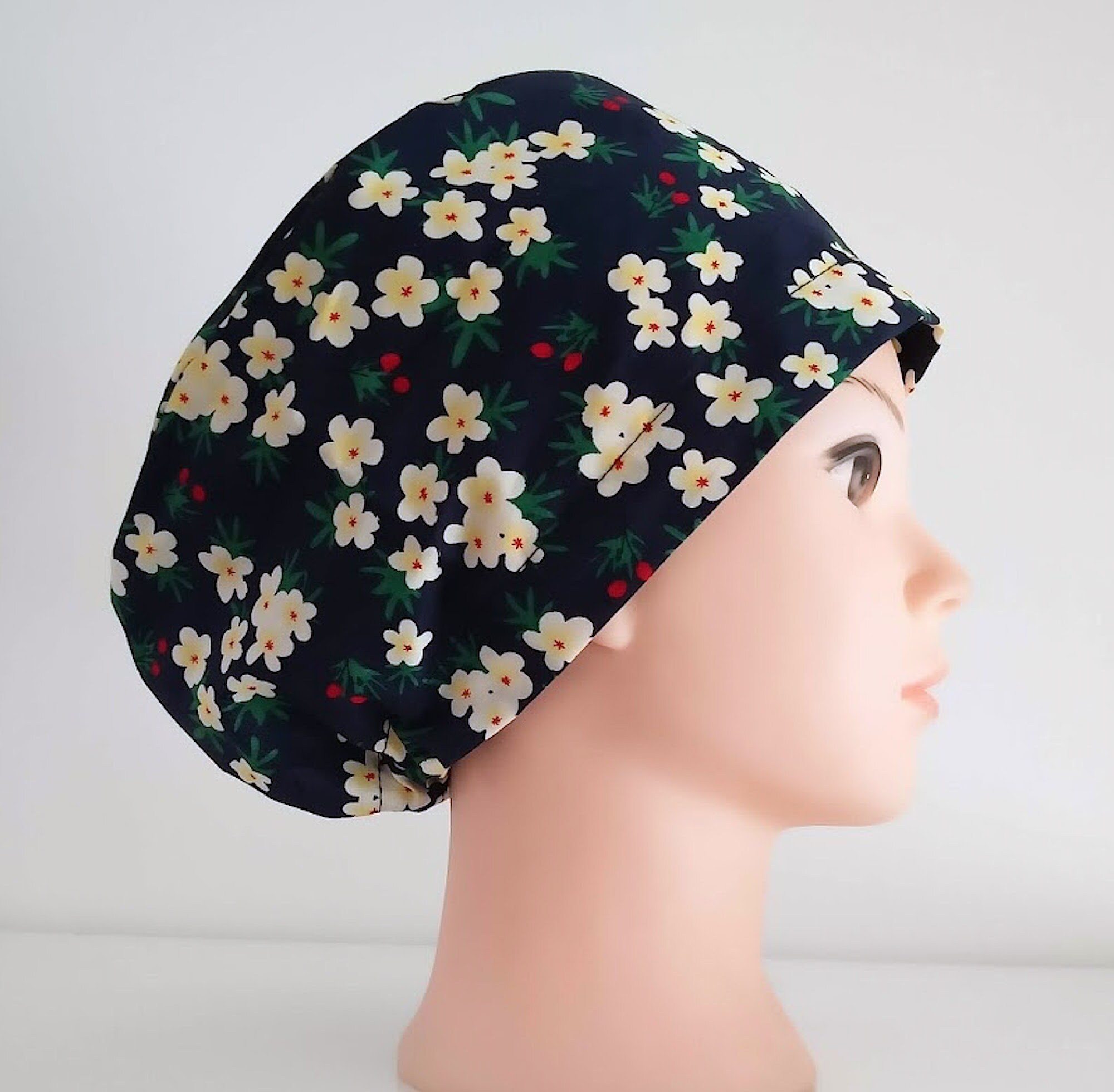 Nurse hat with buttons and adjustable elastic scrub hats for Etsy