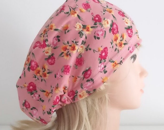 stretchy scrub cup, surgical euro scrub hat, handmade quick ship USA - FifthCraftyStreet