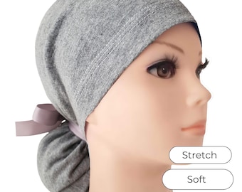 Stretch Ponytail Scrub Cap Heather Adjustable Scrub Hat Medical Hair Cover