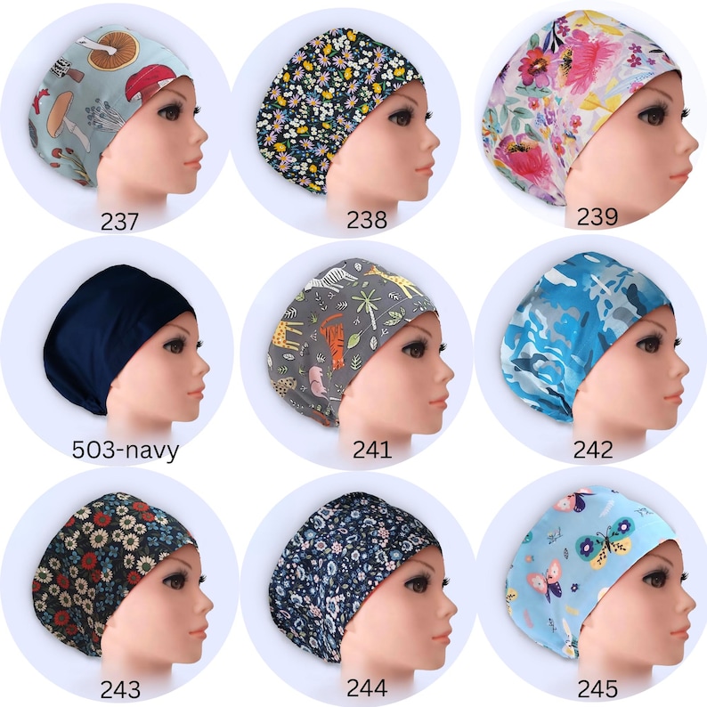 Cotton Surgical Hat with Toggle