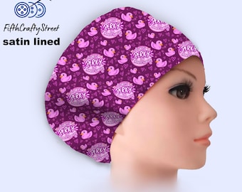 Always Perky - Euro Scrub Cap Satin lined - Adjustable -