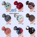 high bun scrub cap, surgical scrub hat ponytail, stretchy knit jersey hats, ready to ship US - FifthCraftyStreet