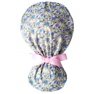 ponytail scrub cap pink