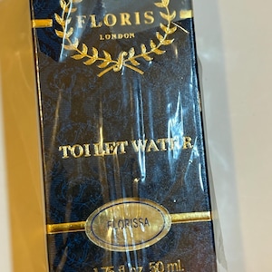 Vintage Floris Florissa Toilet Water: Botanical Sandalwood Scent (50ml)