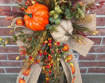 Fall Lanter Swag, Fall porch decor