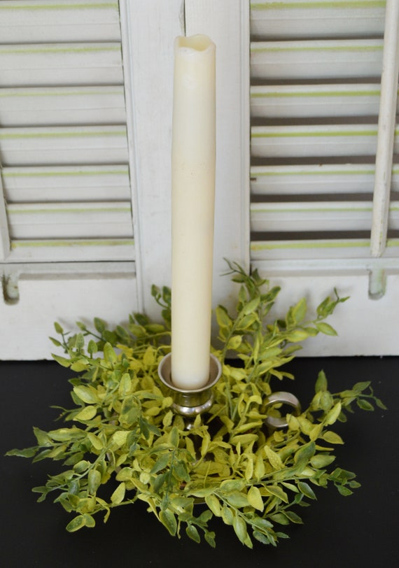 Taper Candle Ring Candle Ring Mini Candle Ring Mini Wreath Etsy