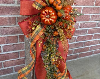 Fall Lantern Swag, Fall front porch, Fall Decor