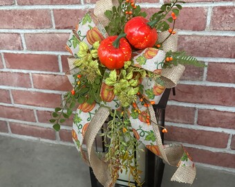 Lantern Swag, Fall Decor, Autumn Wreath