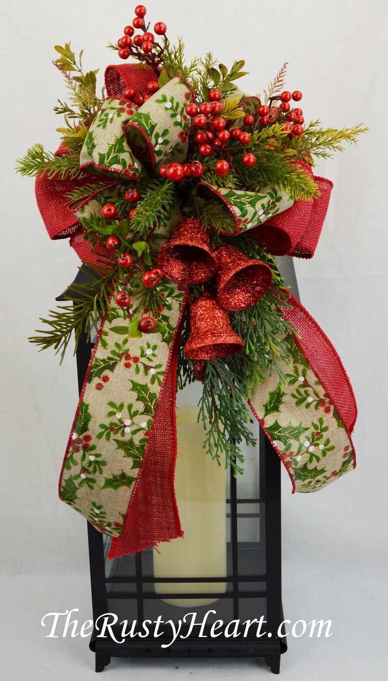 Christmas Lantern Swag christmas swag mantel swag christmas Etsy