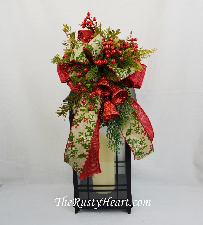 Christmas Lantern Swag christmas swag mantel swag christmas Etsy