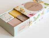 Soap Sample Set - 4 mini soaps gift set- Handmade soap,Vegan soap, Natural, Gift Set
