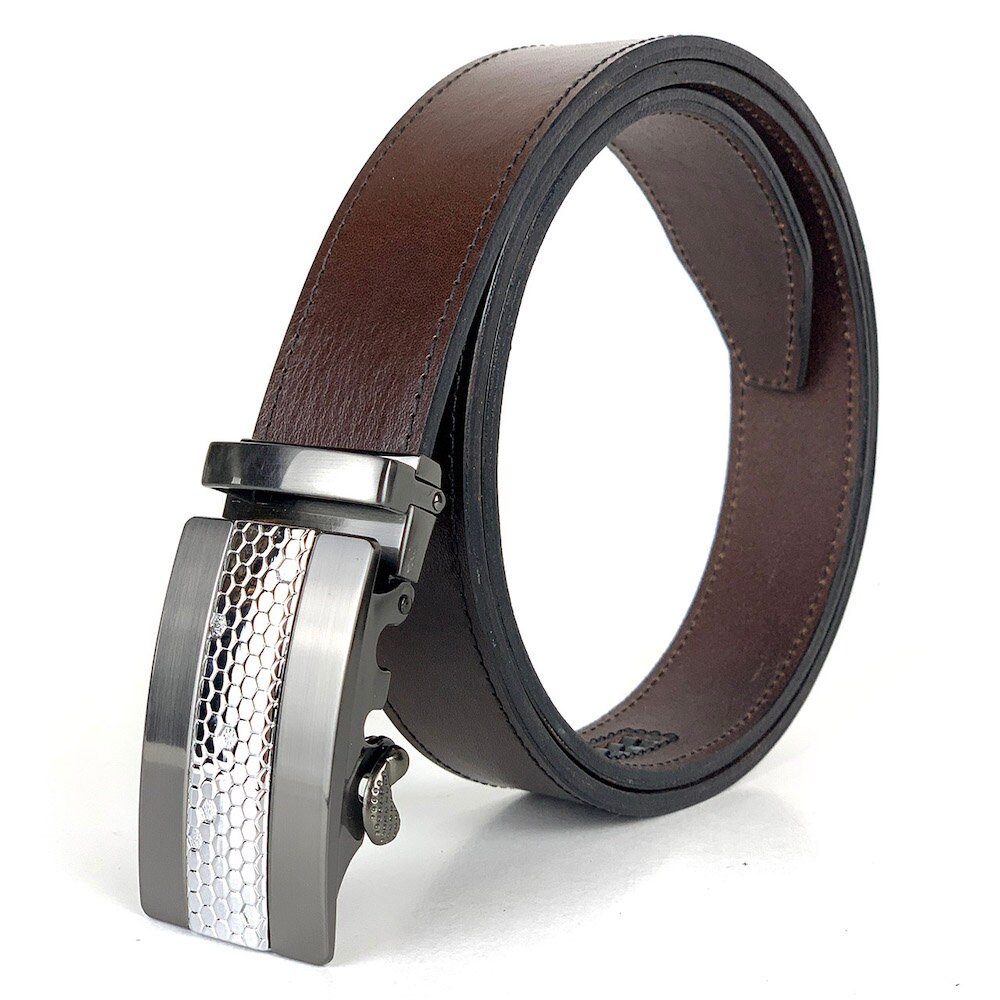 Men's slide belt Click belts Automatic buckle Men's Etsy