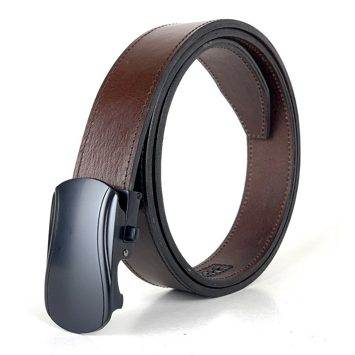 Comfort Click Belt Men's Brown Belt Mens Click Belt Etsy