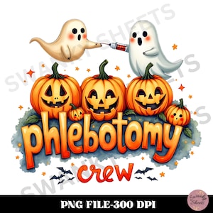 Phlebotomie Crew PNG, Phlebotomie Tech, Phlebotomist, Krankenschwester PNG, Gruselige Saison, Kürbis PNG, Halloween Clipart, Arzthelferin